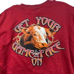 NEW PBR Professional Bull Riding Rodeo T Shirt Men's Size Large Game Face